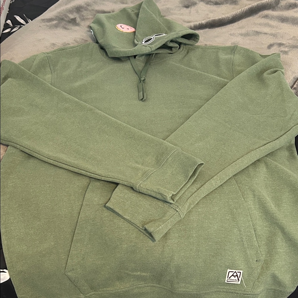 Custom Patch Avalanche Green Hoodie 🖤